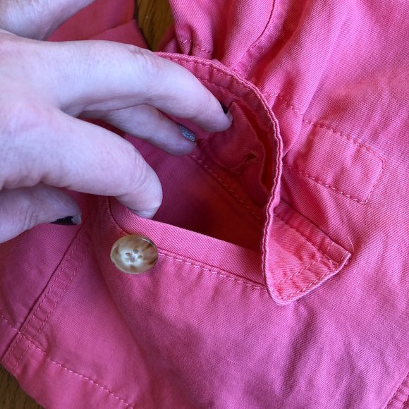 Talbots Petites Safari Jacket Coral Medium NWT - Picture 8 of 13